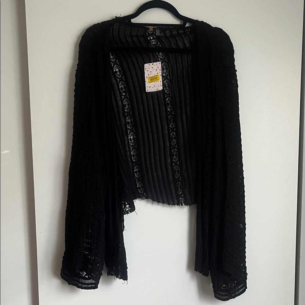 NWT free people black shawl